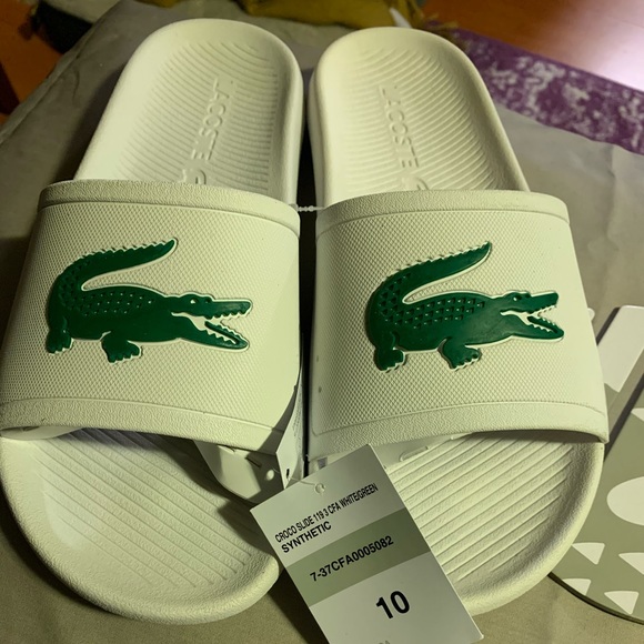 women lacoste slides